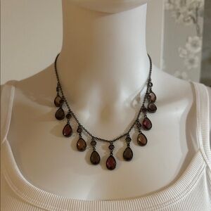 Lauren Ralph Lauren Dark Teardrop Necklace